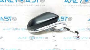 Side mirror right Lincoln MKZ 13-16 12 pins, BSM, turn signal, graphite UH+chrome