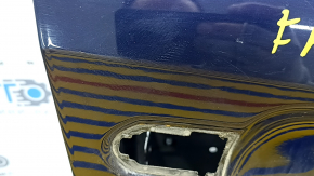 Door bare front right Toyota Rav4 19- black 218, painted blue, made, bumps, dents
