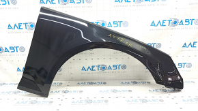 Front right wing Audi A4 B9 17-19 with brackets, black LY9B, dented