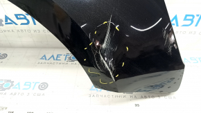 Front right wing Audi A4 B9 17-19 with brackets, black LY9B, dented
