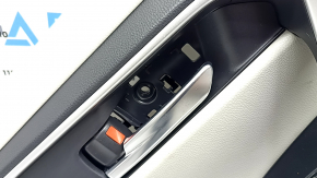 Door trim card rear left Toyota Rav4 19 - black and gray leather, without plug, worn