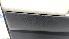 Door trim card front left Toyota Rav4 19 - black and gray leather, worn, needs cleaning
