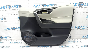 Door trim card front right Toyota Rav4 19- leather black-gray, scratches