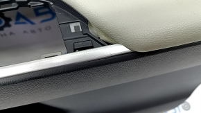 Door trim card front right Toyota Rav4 19- leather black-gray, scratches
