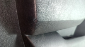 Door trim card front left Ford Edge 15-18 black leather, armrest leather with beige insert, bumps, scratches, dent