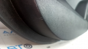 Door trim card front left Ford Edge 15-18 black leather, armrest leather with beige insert, bumps, scratches, dent