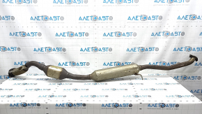 The intake pipe with the catalytic converter Toyota Rav4 19- hybrid is dented, the stud is broken