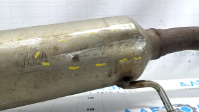 The intake pipe with the catalytic converter Toyota Rav4 19- hybrid is dented, the stud is broken