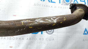 The intake pipe with the catalytic converter Toyota Rav4 19- hybrid is dented, the stud is broken