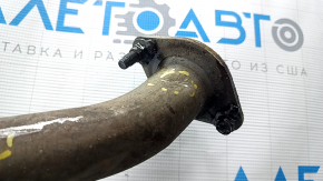The intake pipe with the catalytic converter Toyota Rav4 19- hybrid is dented, the stud is broken