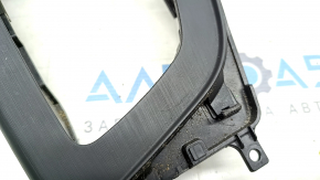 Center console trim with cup holders Audi A4 B9 17-19 black, broken fasteners, scratches