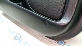 Door trim card front left Lincoln MKZ 17-20 black leather, armrest leather, insert wood gloss, dents