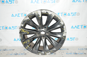 Wheel disk R20 20x9.5 ET40 Tesla Model X 16-21 graphite, curb, paint peeled