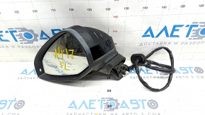 Side mirror left Audi A4 B9 17-19 12 pins, turn signal, auto-dimming, for memory, black