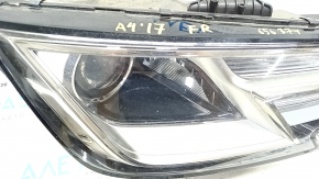 Front right headlight complete Audi A4 B9 17-19 xenon+LED, sand, chip
