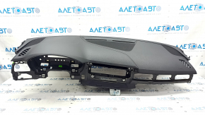 Torpedo front panel with AIRBAG Audi A4 B9 17- black, without projection