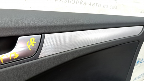 Door trim card front right Audi A4 B8 13-16 rest BANG & OLUFSEN, black, with black insert leather, armrest leather, molding gray, scratches, dents