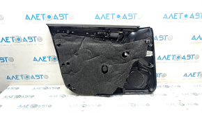 Door trim card front right Audi A4 B8 13-16 rest BANG & OLUFSEN, black, with black insert leather, armrest leather, molding gray, scratches, dents