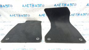 Set of floor mats Audi A4 B9 17-19 cloth, black