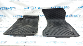 Set of floor mats for Audi A4 B9 17-19 rubber, black