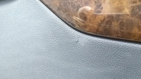 Door trim card rear left Audi A4 B9 17-19 black, black armrest, leather, wood insert, tear, scratches