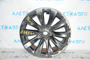 Wheel disk R20 20x9.0 ET35 Tesla Model X 16-21 graphite, curb, paint peeled