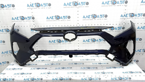 Front bare bumper Toyota Rav4 19 - for parking sensors, for plugs, blue, painted, dent