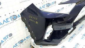 Front bare bumper Toyota Rav4 19 - for parking sensors, for plugs, blue, painted, dent