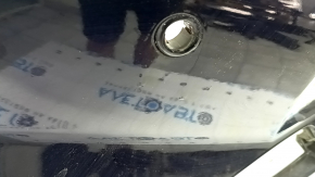 Front bare bumper Toyota Rav4 19 - for parking sensors, for plugs, blue, painted, dent