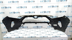 Front bare bumper Toyota Rav4 19 - for parking sensors, for plugs, blue, painted, dent