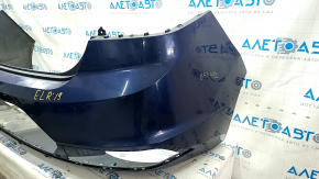 Rear bumper bare Hyundai Elantra AD 19-20 without parking sensors, blue