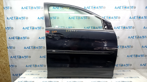 Door assembly front right Honda CRV 12-16 keyless, black NH731P, scratches, dent