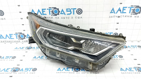 Headlight front right complete Toyota Rav4 19-21 LED, chrome, Japan built, scratches