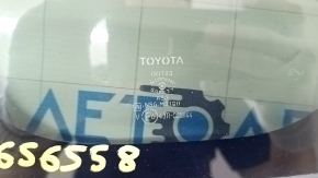 Window blind glass rear left Toyota Rav4 19- with chrome molding, scratch