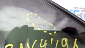 Window blind glass rear left Toyota Rav4 19- with chrome molding, scratch