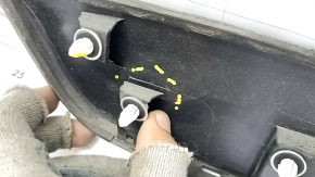 Lower tailgate trim Toyota Rav4 19- structure, broken fastening, scratches, painted