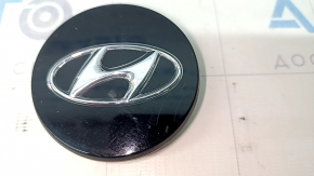 Central cap for disk Hyundai Elantra AD 17-20 black, 59/55mm, scratches