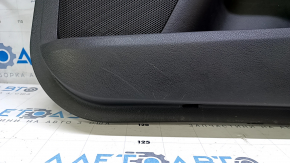 Door trim card front right Ford Fusion mk5 13-16 black with black insert leather, leather armrest, wood molding, bumps, scratches