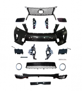 Front bumper assembly Lexus RX350 RX450h 13-15 rest F-sport under washer, 17 positions