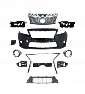 Front bumper assembly Lexus ES300h ES350 13-15 pre-rest 12 positions