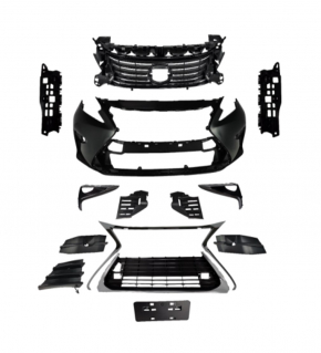 Front bumper assembly Lexus ES300h ES350 16-18 rest 14 positions