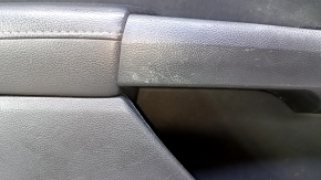 Door trim card front left Ford Fusion mk5 17-20 black with black insert cloth, armrest leather, molding gray structure, dents, scratches