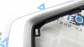 Toyota Rav4 19 center console trim - front, black without wireless charging, gray insert, scratches