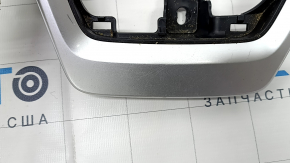 Toyota Rav4 19 center console trim - front, black without wireless charging, gray insert, scratches