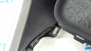 Toyota Rav4 19 center console trim - front, black without wireless charging, gray insert, scratches