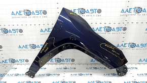 Front right wing Toyota Rav4 19- aluminum, blue, made, painted 0.4, dents