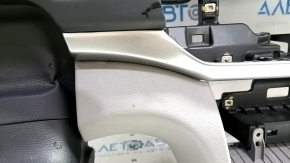 Torpedo front panel with AIRBAG Hyundai Elantra AD 19-20 black with gray inserts, scratches, scuffed, rusty squib