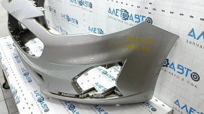 Front bumper bare Ford Fusion mk5 19-20 without parking sensors and towing hook, silver, scratches, dents, non-factory holes
