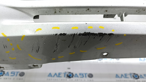Front bumper bare Ford Fusion mk5 19-20 without parking sensors and towing hook, silver, scratches, dents, non-factory holes