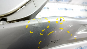 Front bumper bare Ford Fusion mk5 19-20 without parking sensors and towing hook, silver, scratches, dents, non-factory holes
